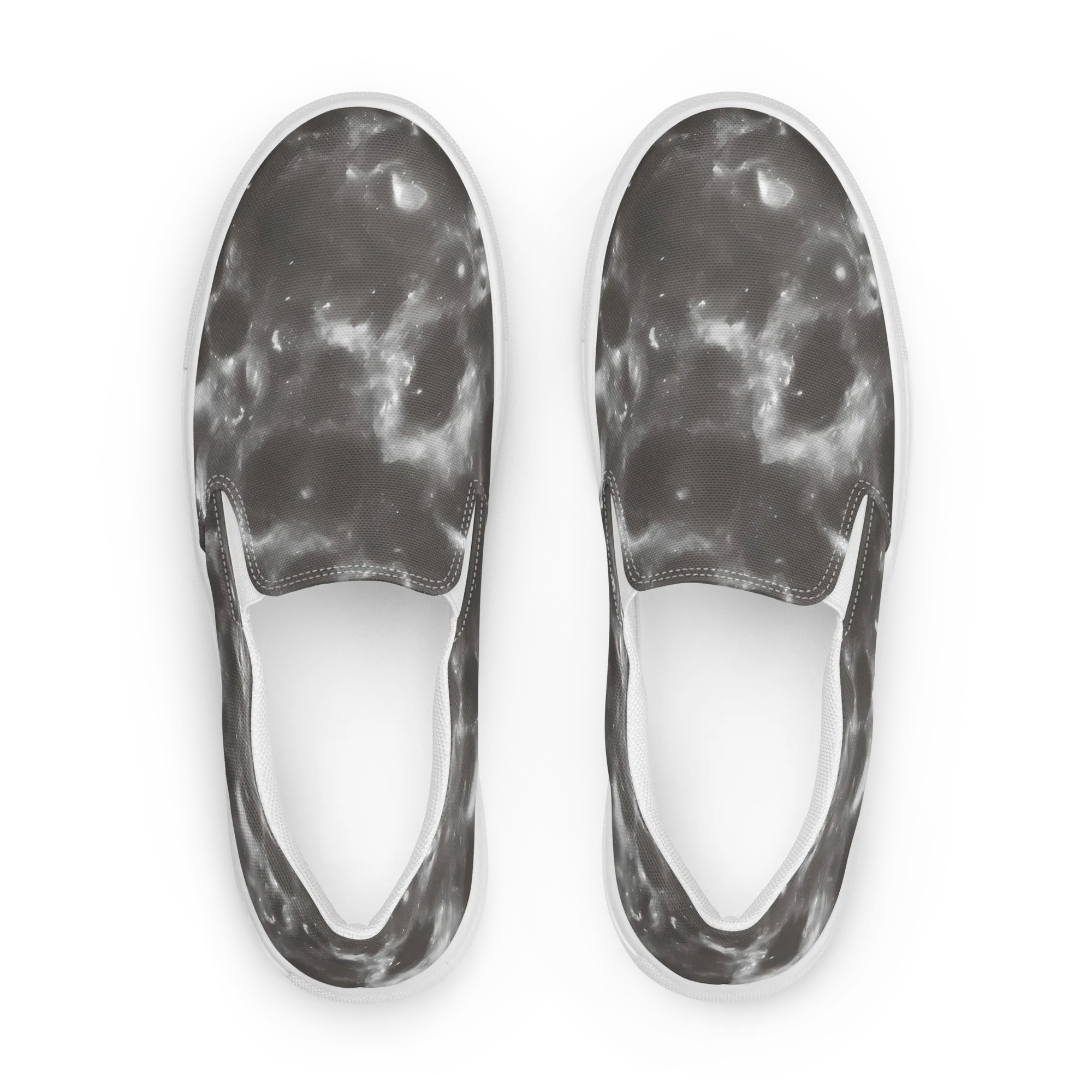 Moonlit Vapor on Women's Slip-On Canvas Shoes — Front