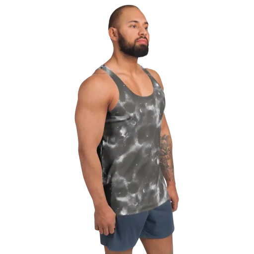 Moonlit Vapor on a Men's Tank Top