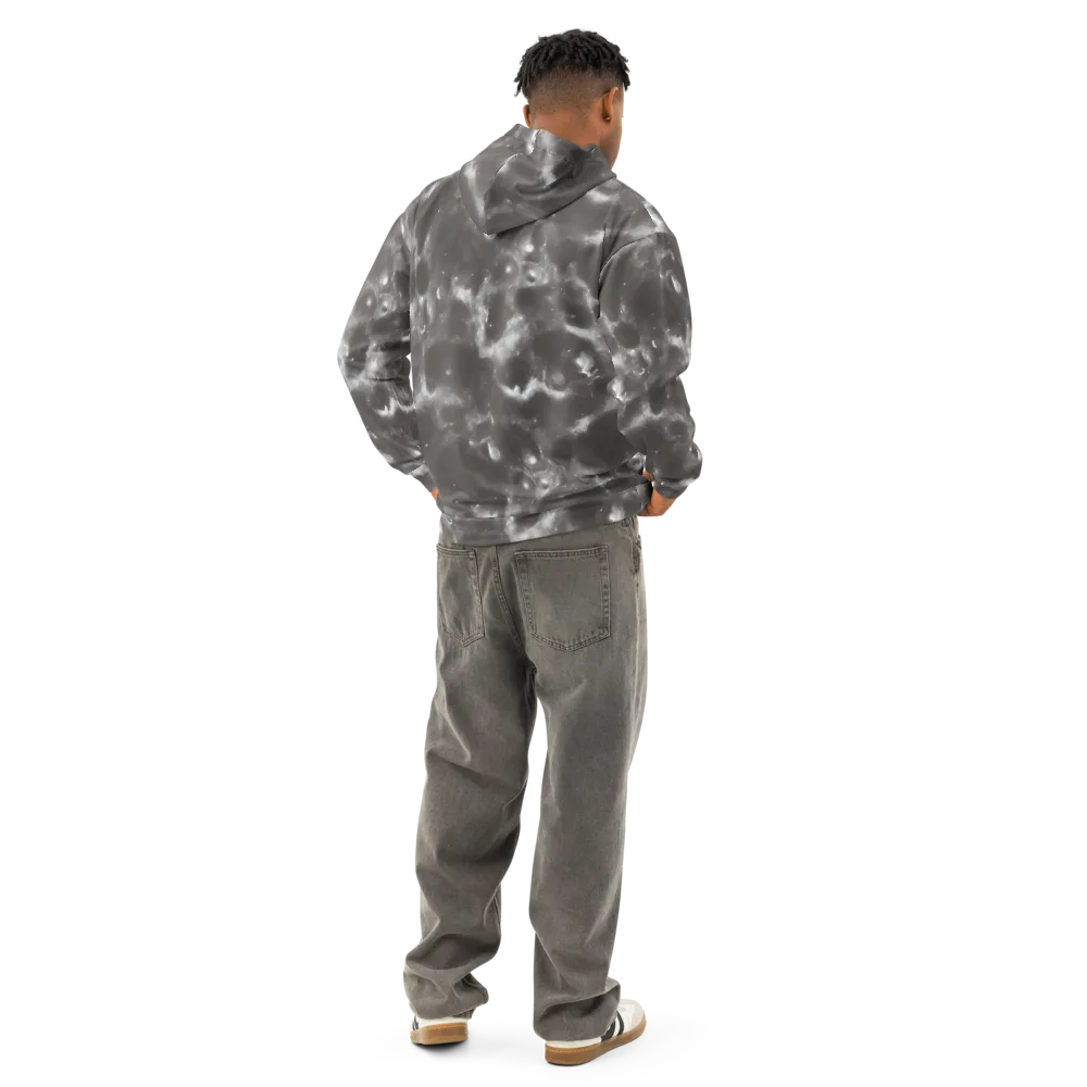 Moonlit Vapor on Cotton Hoodie — Back