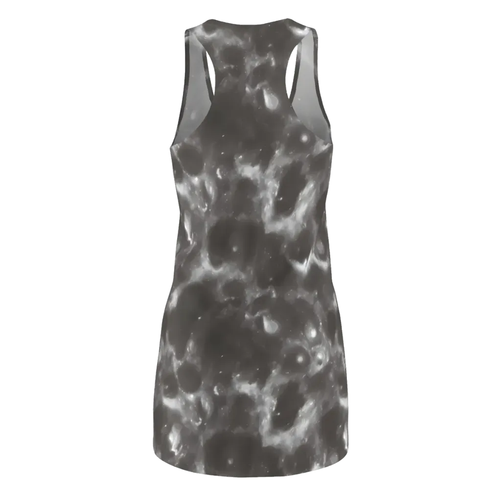 Moonlit Vapor on Racerback Dress — Back