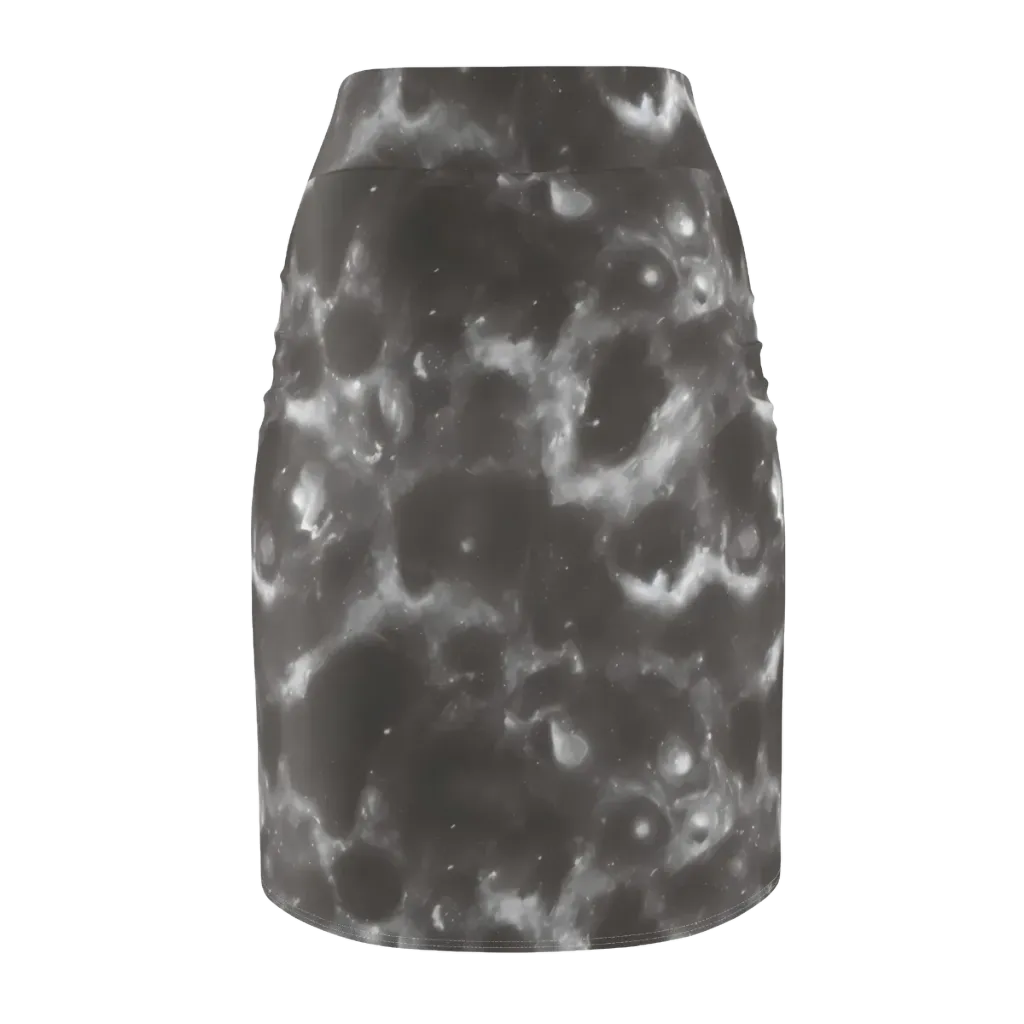 Moonlit Vapor on Pencil Skirt — Back