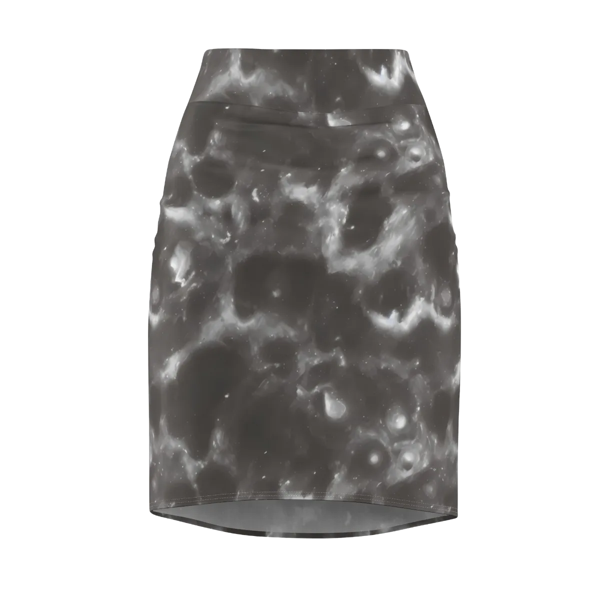 Moonlit Vapor on Pencil Skirt — Front