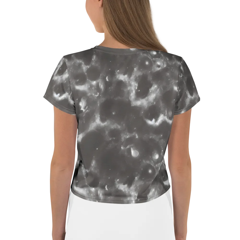 Moonlit Vapor on Crop Tee — Back