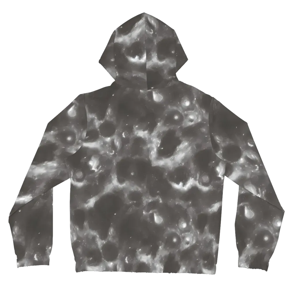 Moonlit Vapor on Women's Full-Zip Hoodie — Back