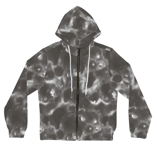 Moonlit Vapor on a Women's Full-Zip Hoodie