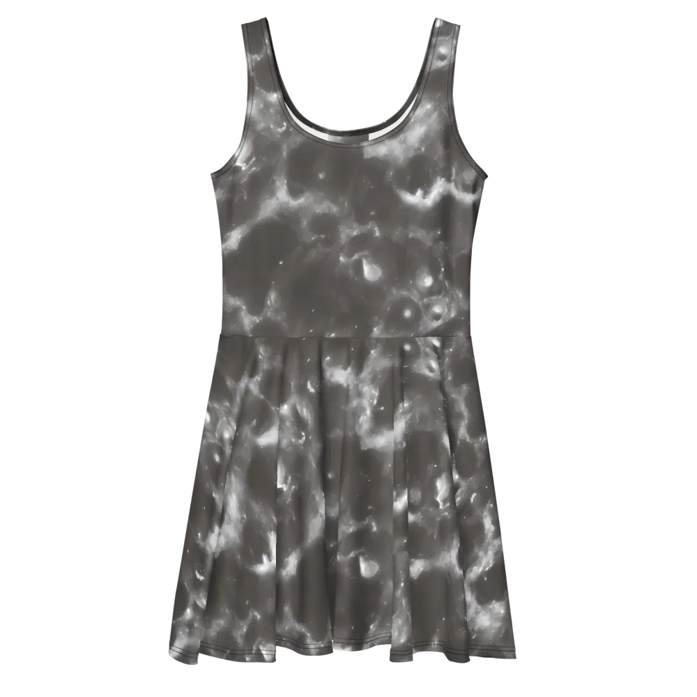 Moonlit Vapor on Skater Dress — Front
