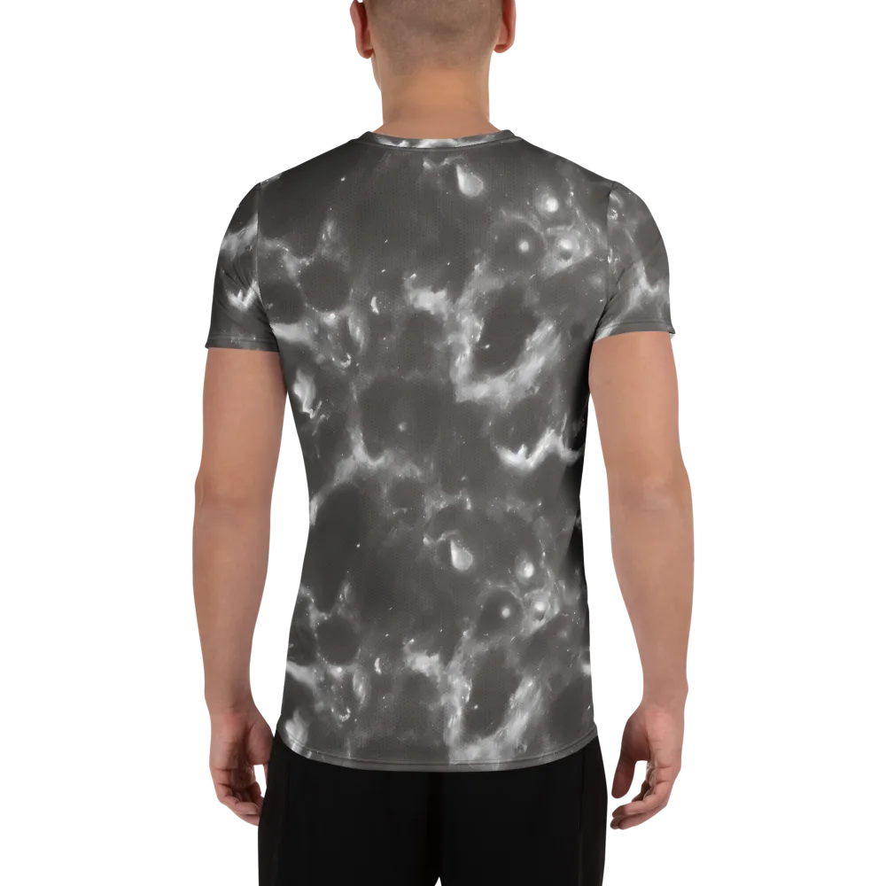 Moonlit Vapor on Men's Athletic T-Shirt — Back