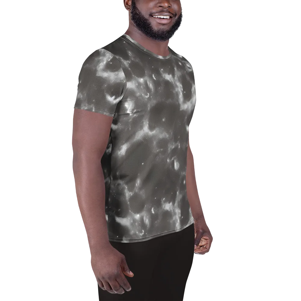 Moonlit Vapor on Men's Athletic T-Shirt — Right