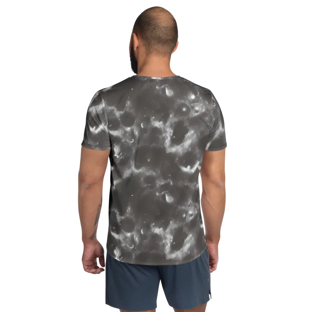 Moonlit Vapor on Men's Athletic T-Shirt — Back