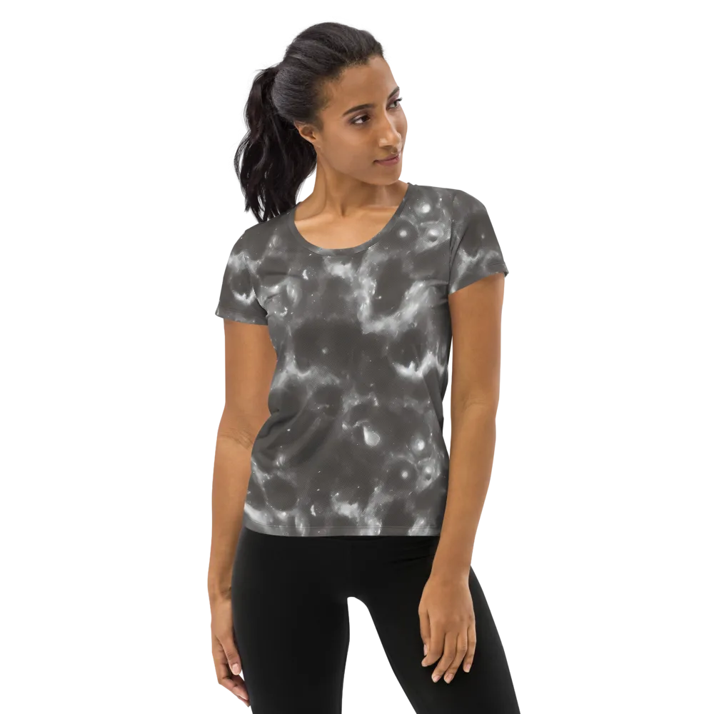 Moonlit Vapor on Women's Athletic T-Shirt — Front