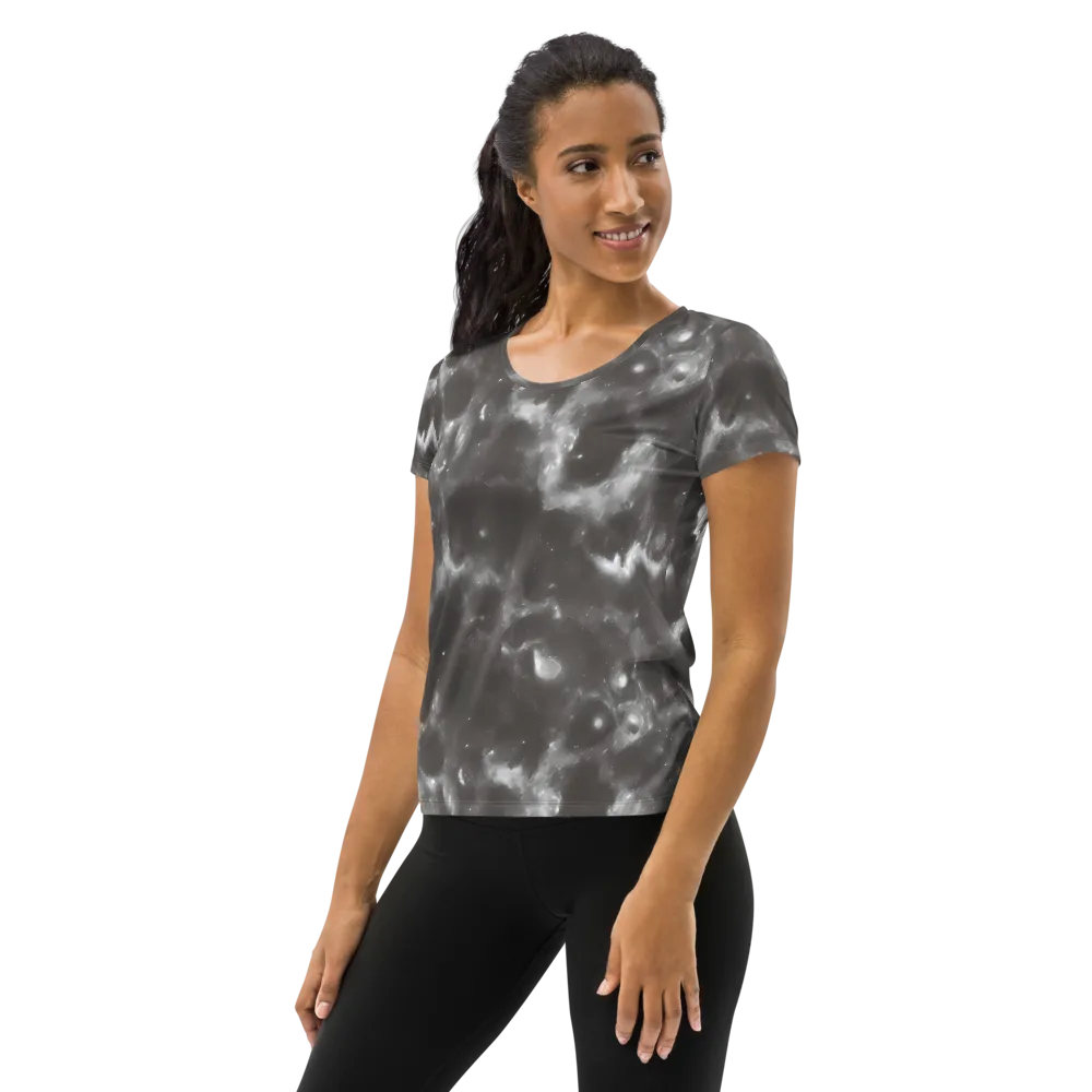 Moonlit Vapor on Women's Athletic T-Shirt — Left