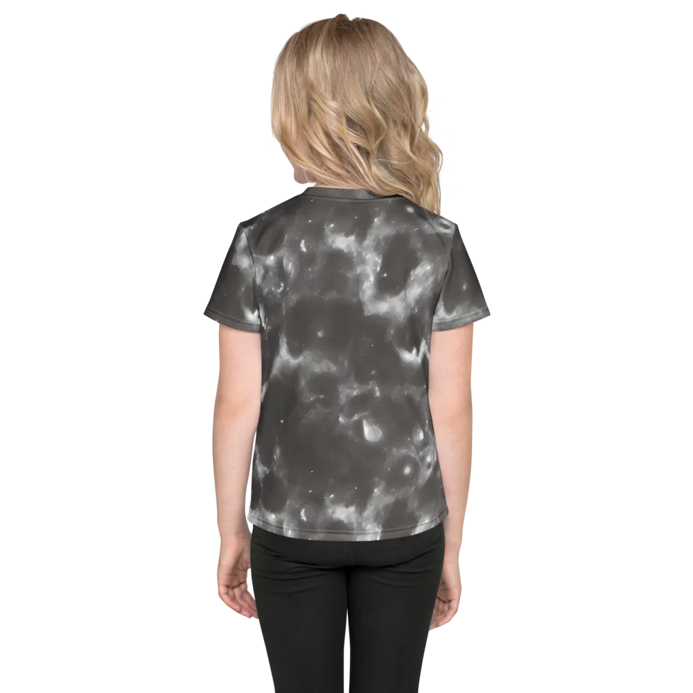 Moonlit Vapor on Kids Crew Neck T-Shirt — Back