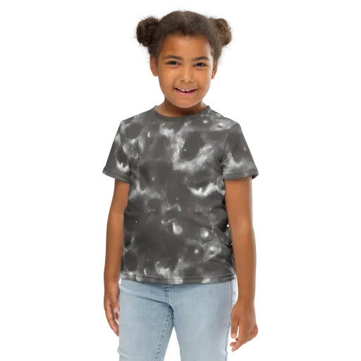 Moonlit Vapor on a Kids Crew Neck T-Shirt