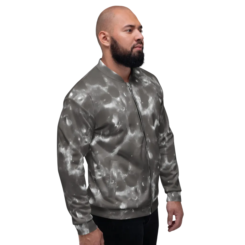 Moonlit Vapor on Bomber Jacket — Right