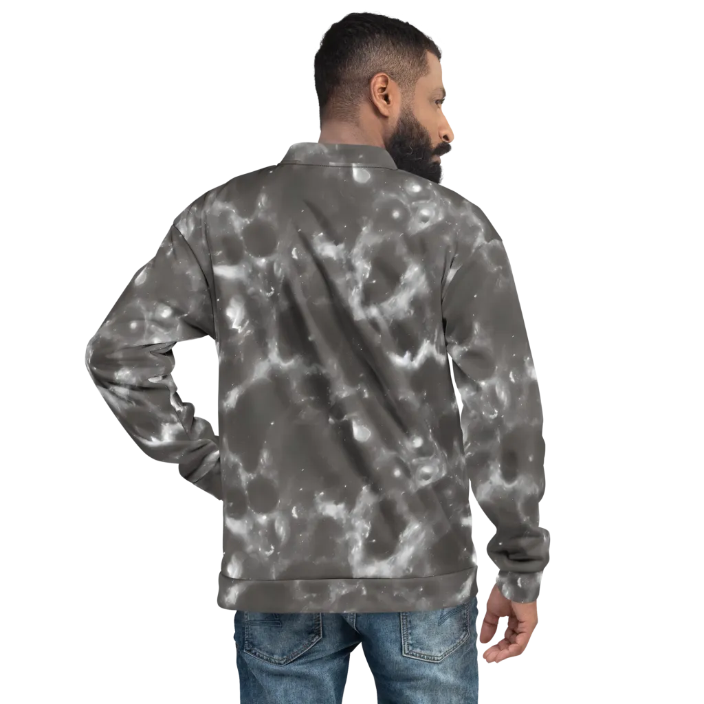 Moonlit Vapor on Bomber Jacket — Back