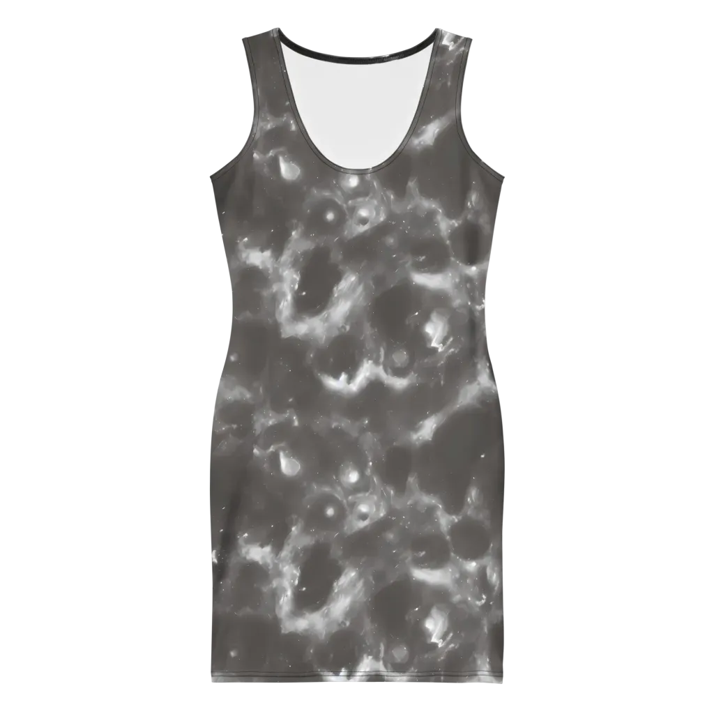 Moonlit Vapor on Bodycon Dress — Front