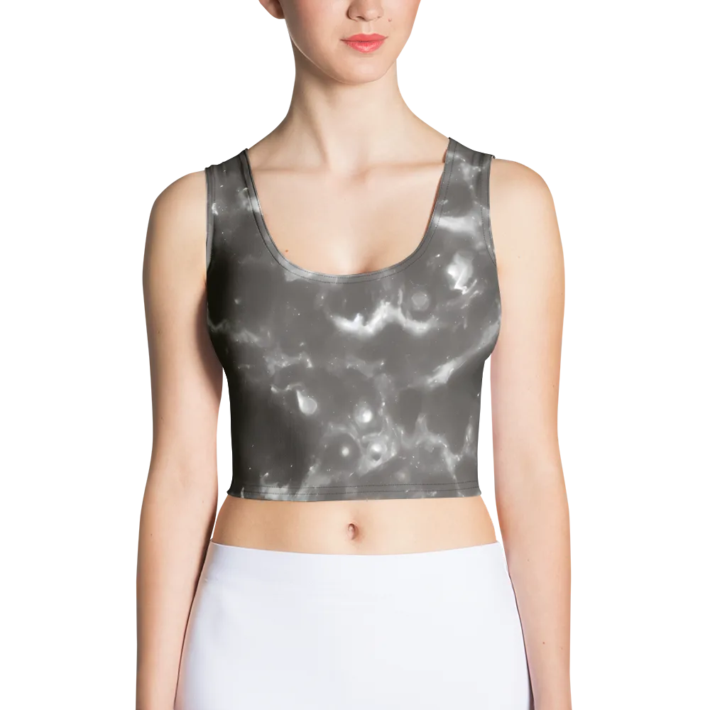 Moonlit Vapor on Crop Top — Front