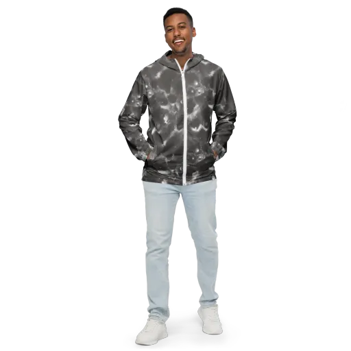 Moonlit Vapor on a Men's Windbreaker