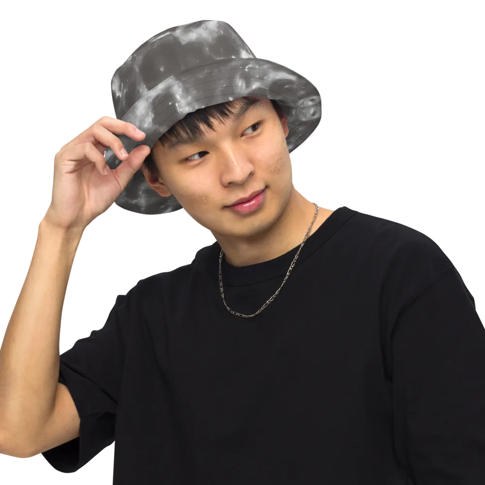 Moonlit Vapor on Reversible Bucket Hat — Front Inside