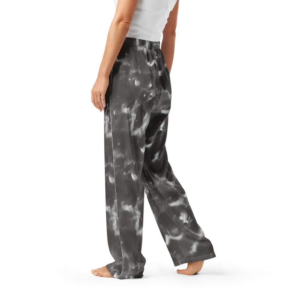 Moonlit Vapor on Women's Pajama Pants — Left