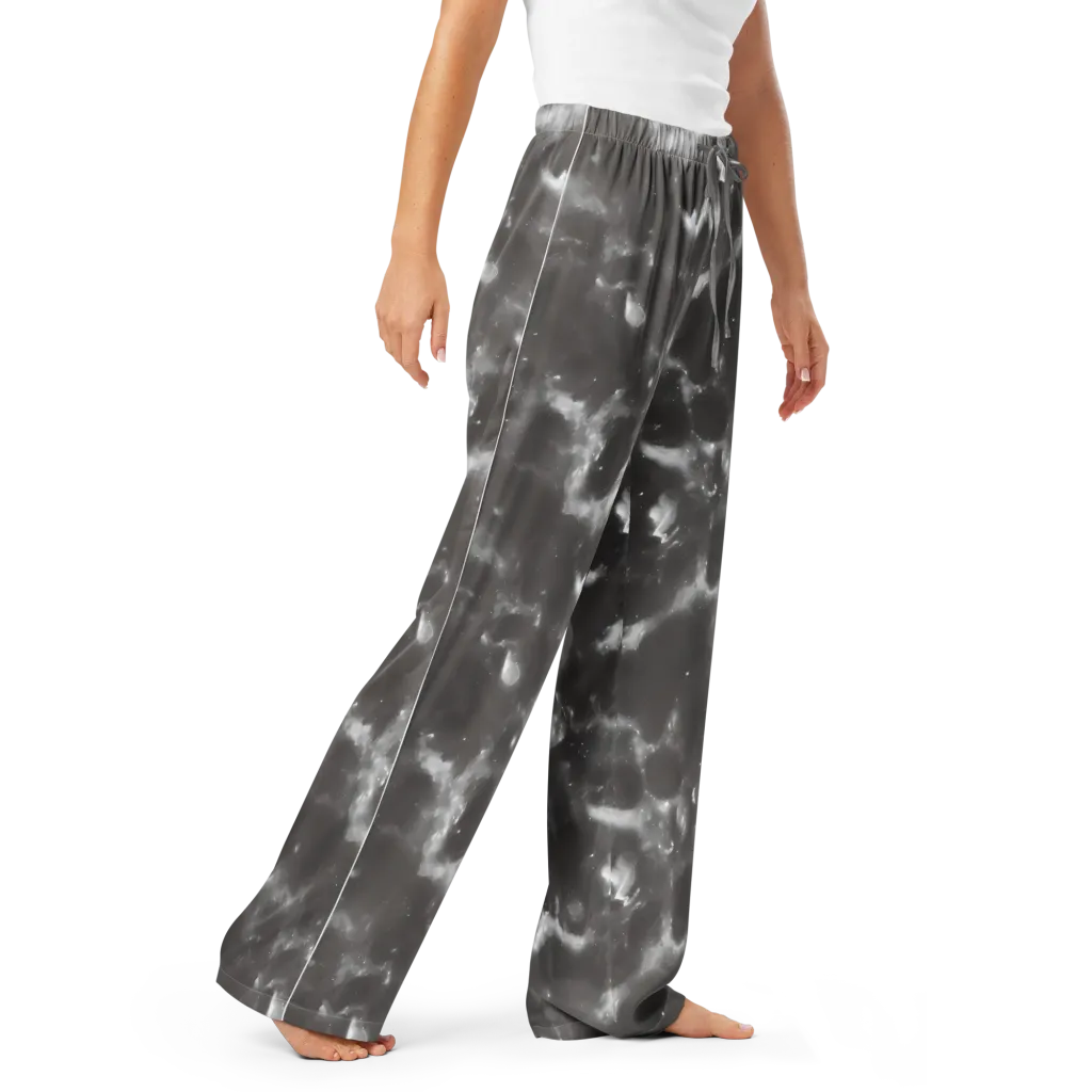 Moonlit Vapor on Women's Pajama Pants — Right Front