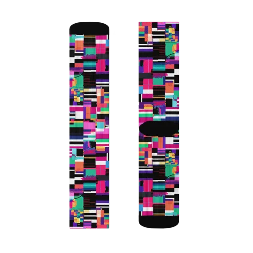 Neon Cityscape on a Socks