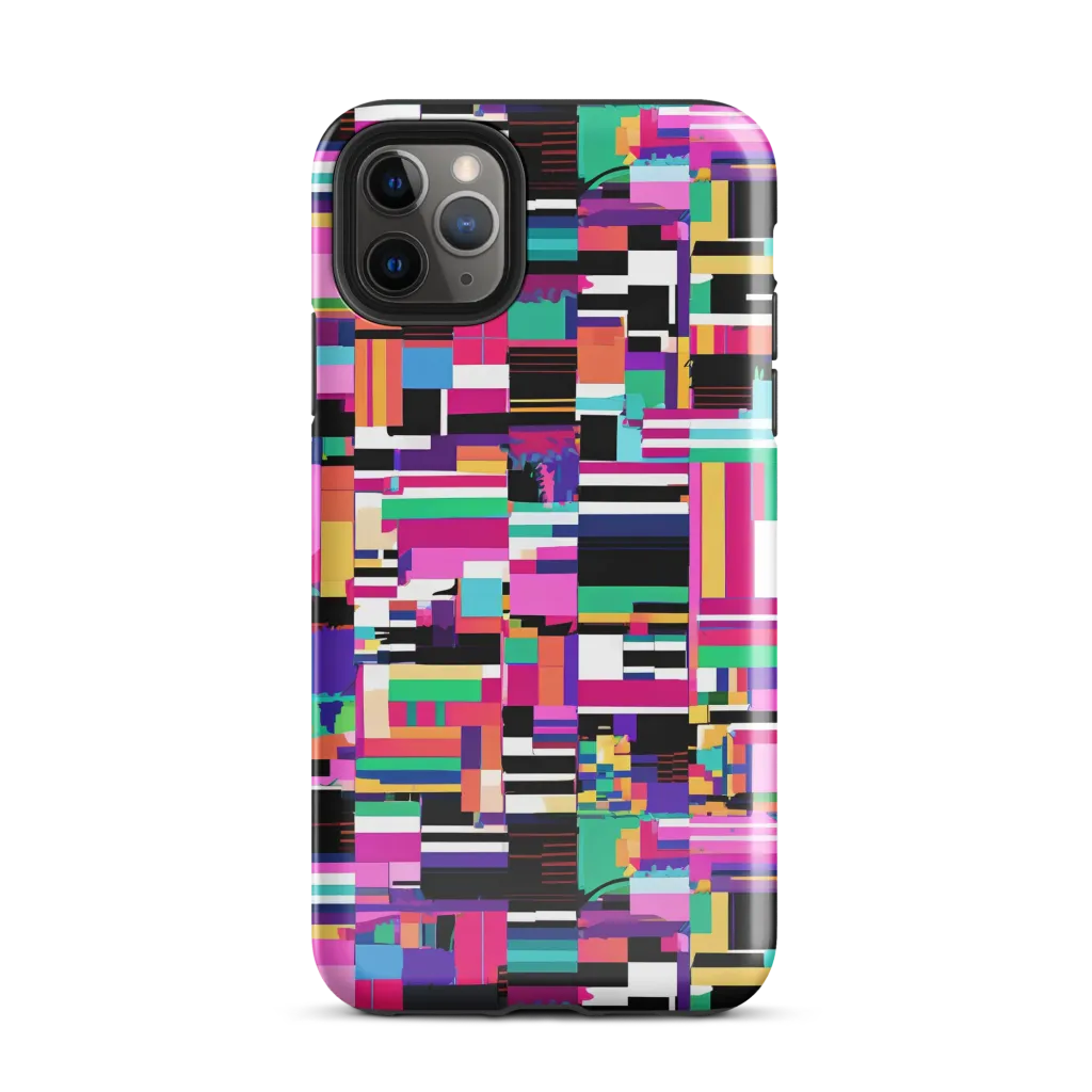 Neon Cityscape on Tough Case for iPhone® — Front