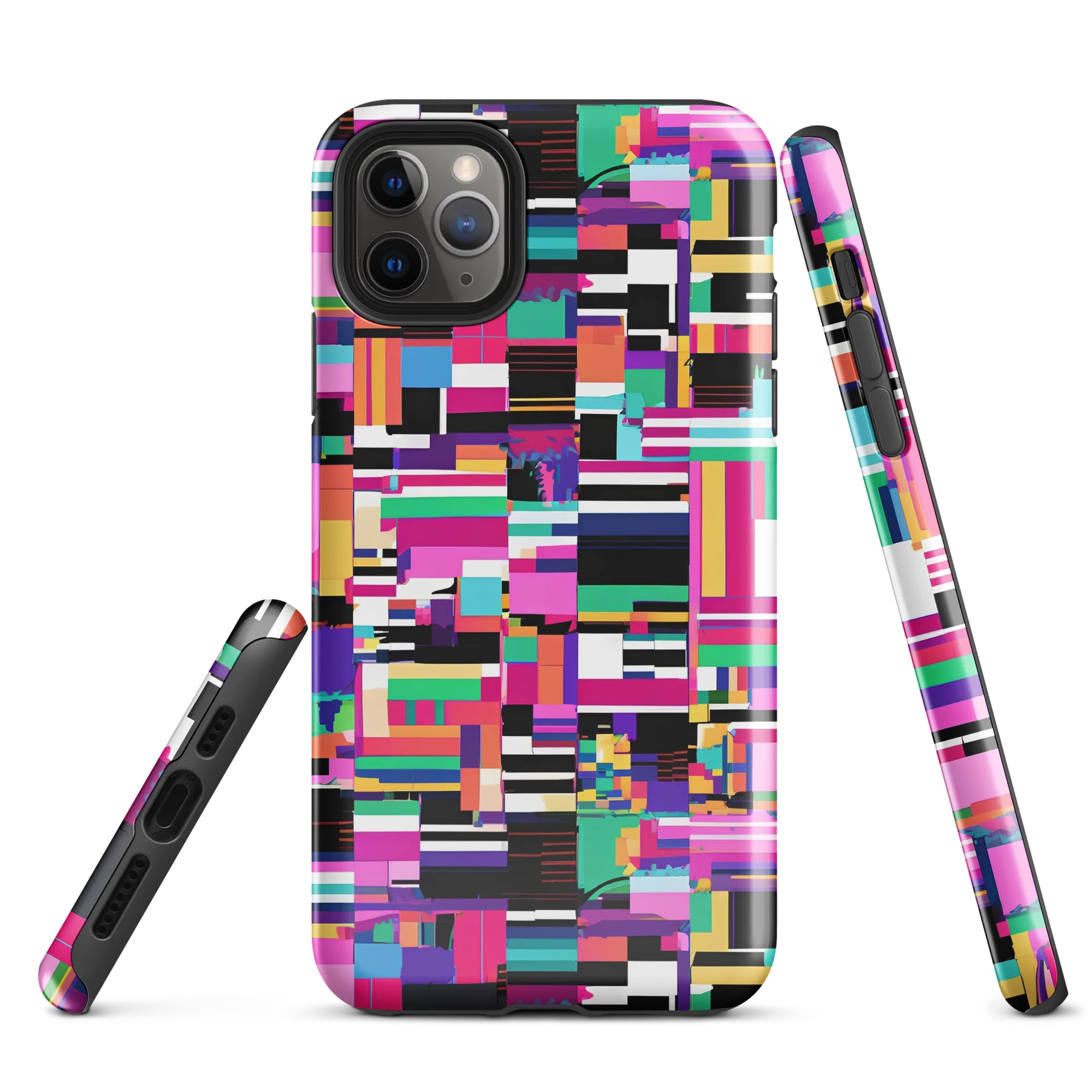 Neon Cityscape on Tough Case for iPhone® — Front