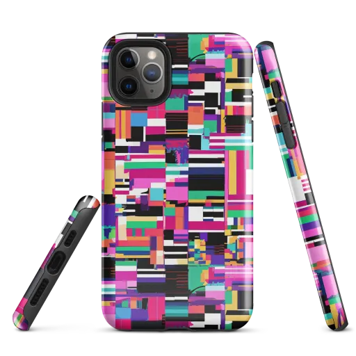 Neon Cityscape on a Tough Case for iPhone®