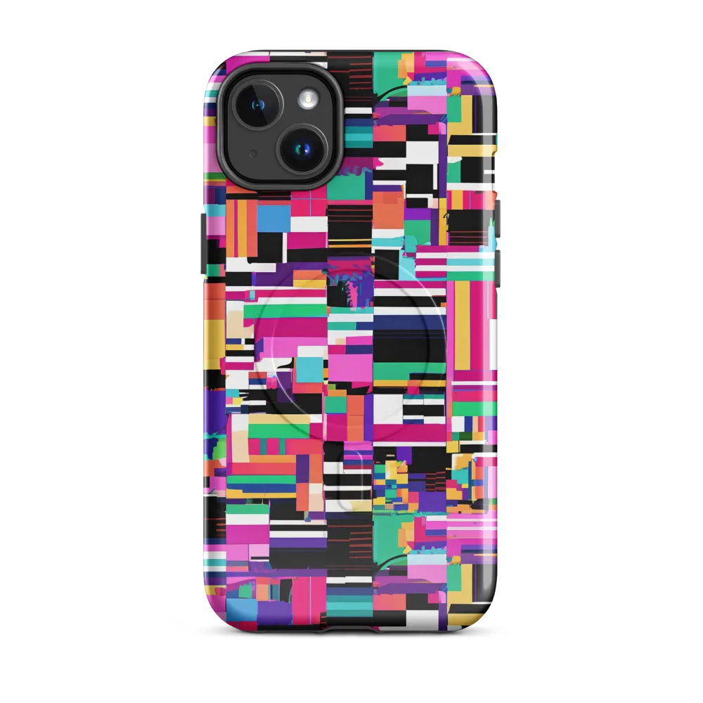 Neon Cityscape on MagSafe Tough Case for iPhone® — Front