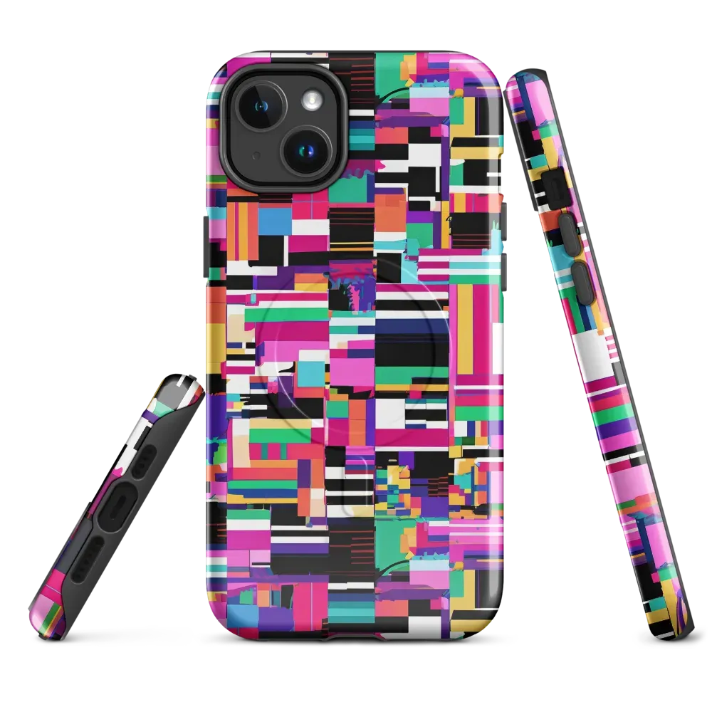 Neon Cityscape on MagSafe Tough Case for iPhone® — Front