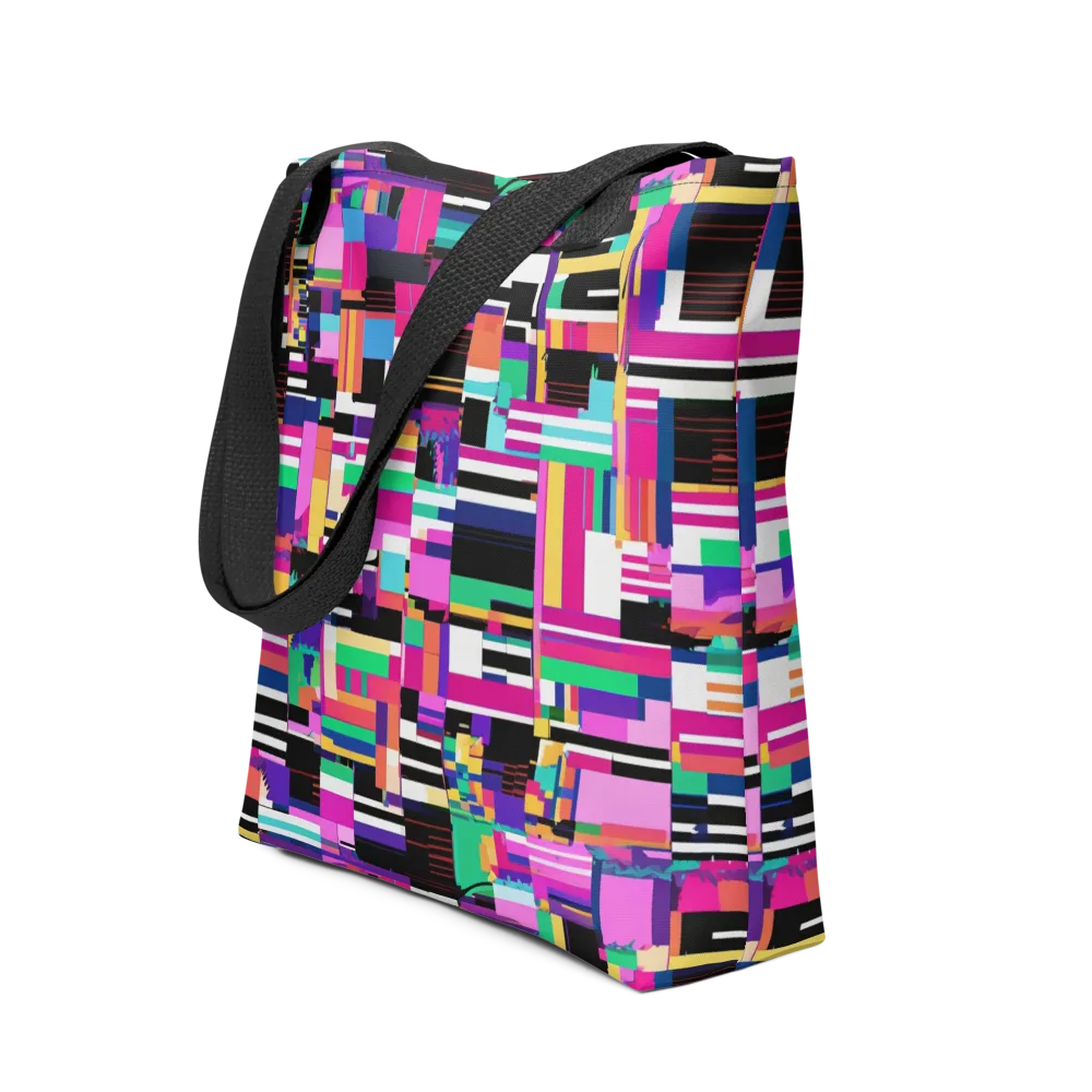 Neon Cityscape on Tote Bag — Front
