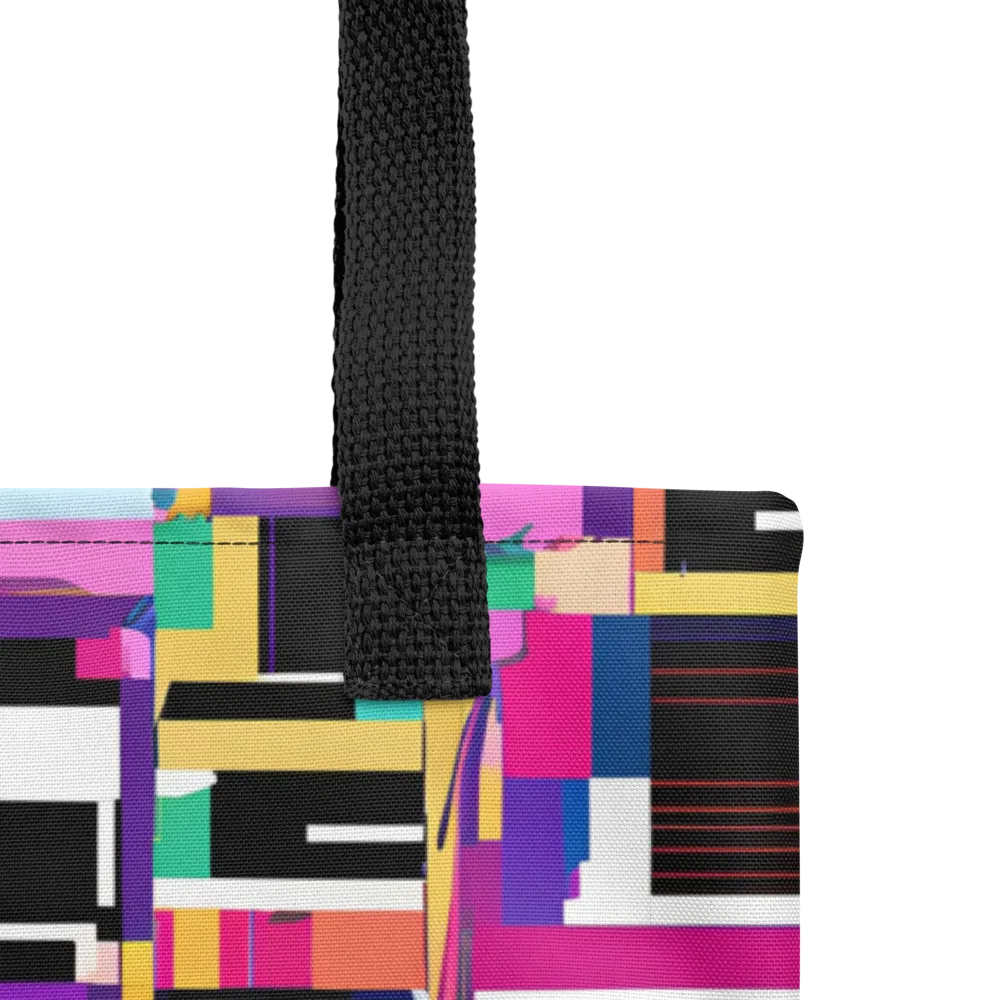Neon Cityscape on Tote Bag — Product details