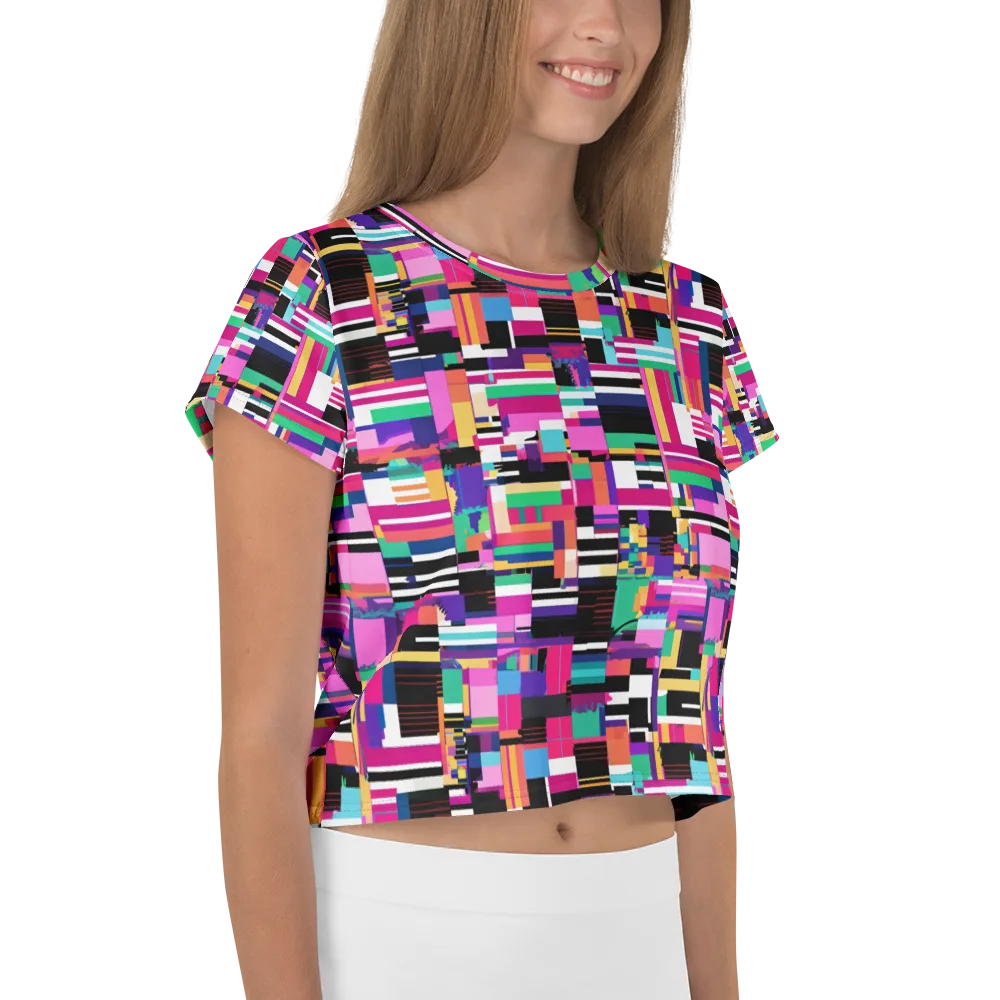 Neon Cityscape on Crop Tee — Right