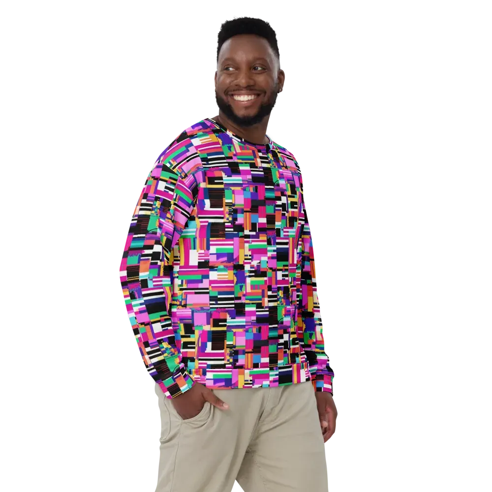 Neon Cityscape on Sweatshirt — Front