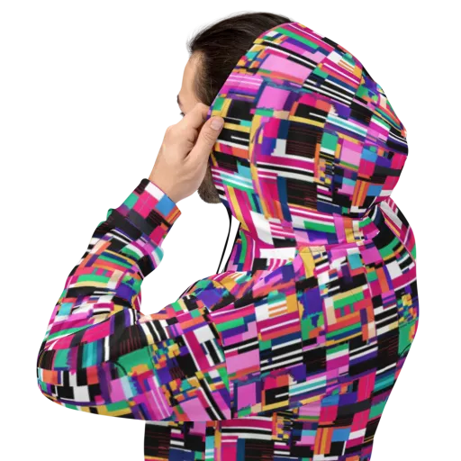 Neon Cityscape on a Hoodie