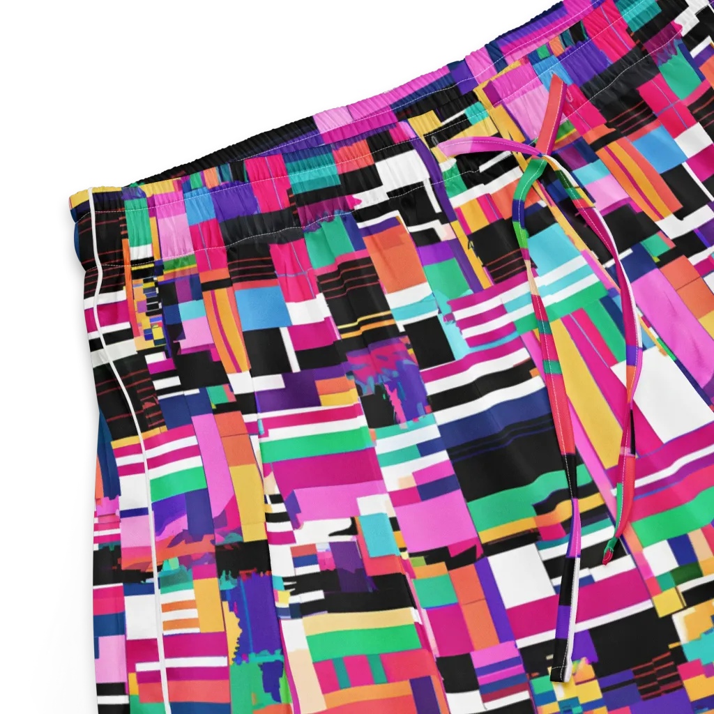 Neon Cityscape on Women's Pajama Shorts — Product details