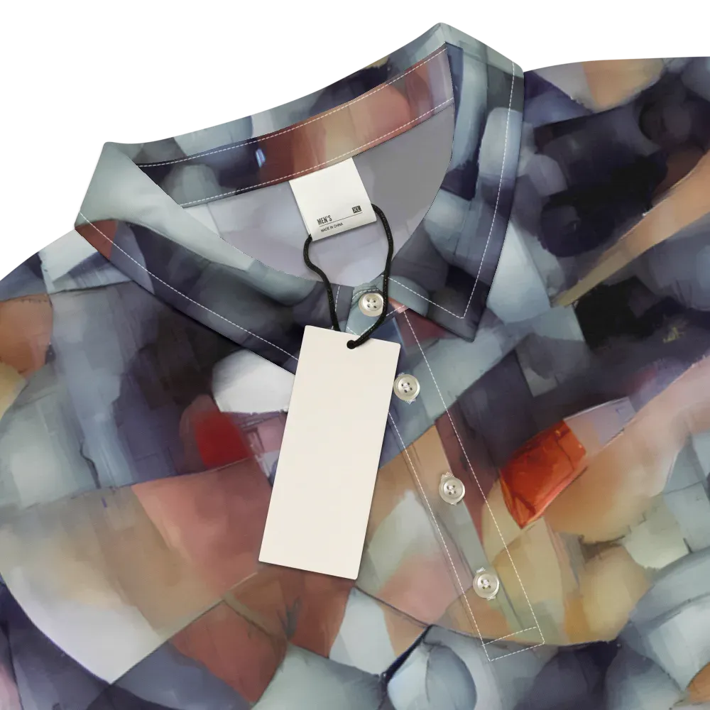 Slate Mosaic on Men's Slim Fit Polo Shirt — Product details