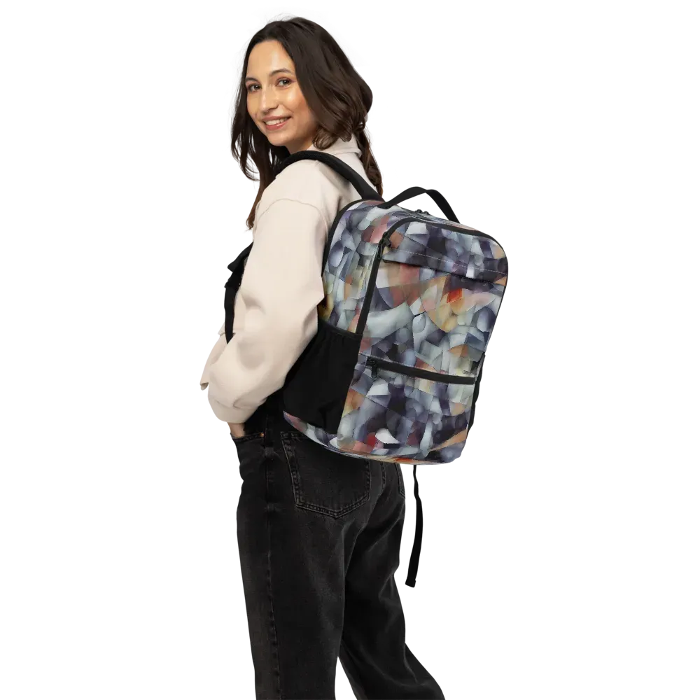 Slate Mosaic on Utility Backpack — Back