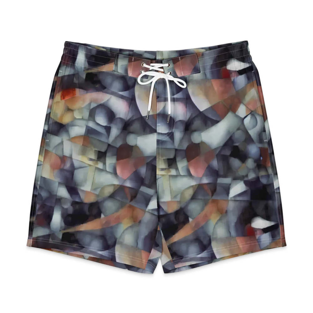 Slate Mosaic on Men's Board Shorts — Front