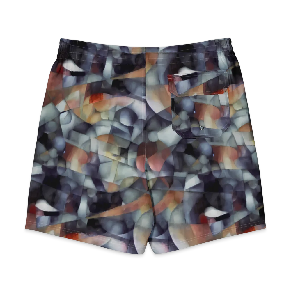 Slate Mosaic on Men's Board Shorts — Back