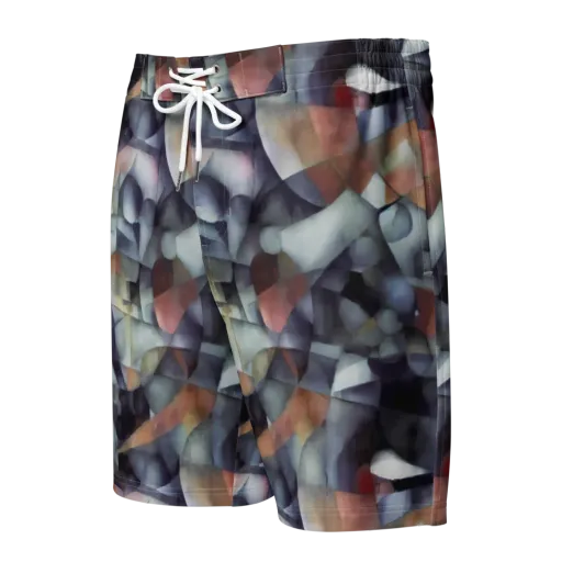 Slate Mosaic on a Men's Board Shorts