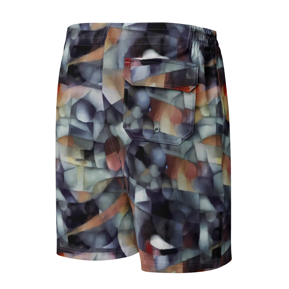 Slate Mosaic on Men's Board Shorts — Back