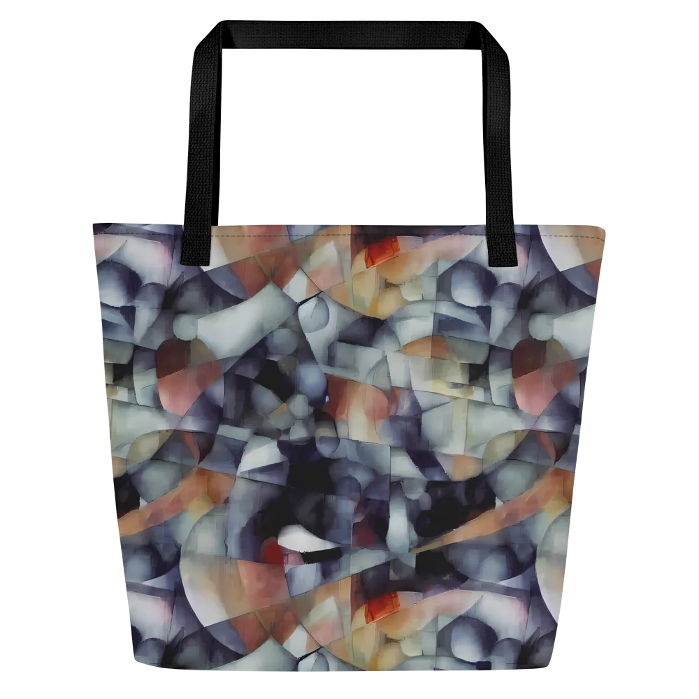 Slate Mosaic on Large Tote Bag W/ Pocket — Front