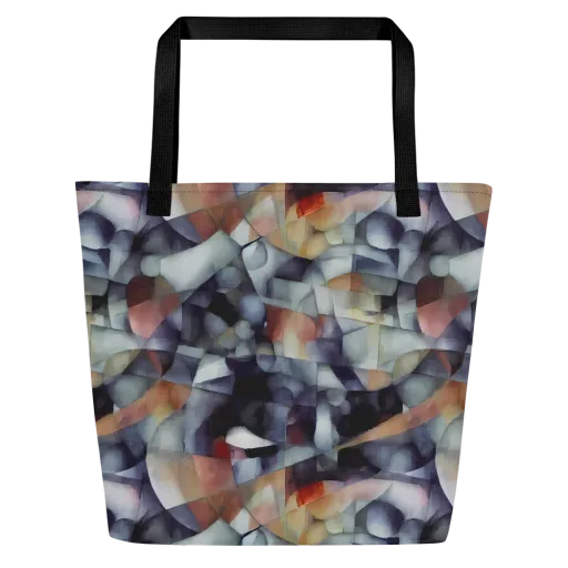 Slate Mosaic on a Large Tote Bag W/ Pocket