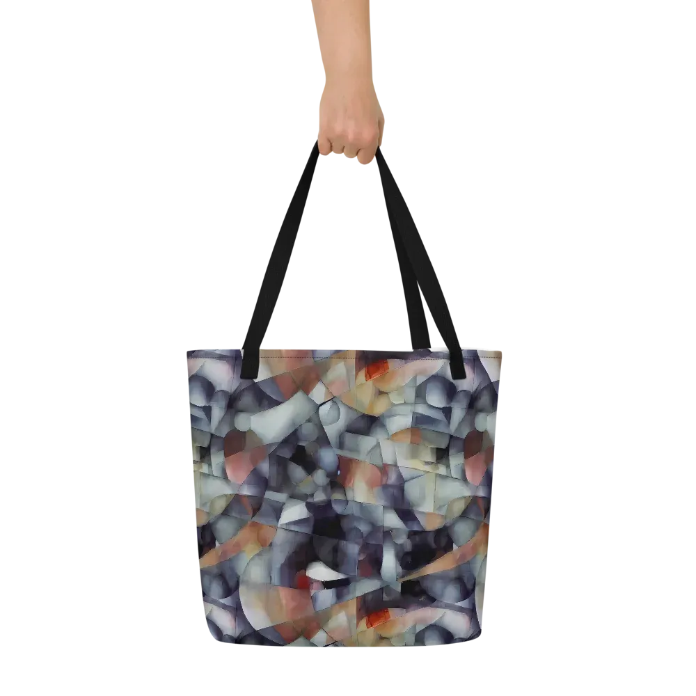 Slate Mosaic on Large Tote Bag W/ Pocket — Front