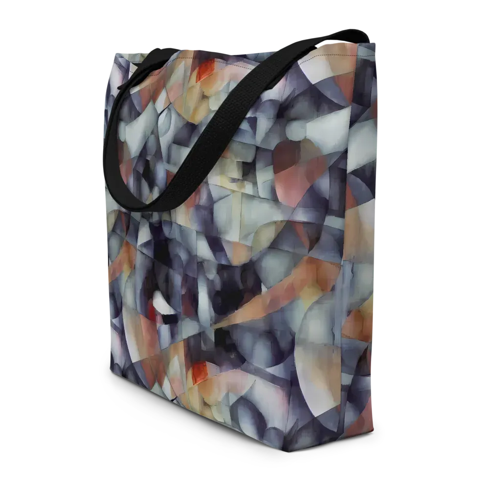 Slate Mosaic on Large Tote Bag W/ Pocket — Front