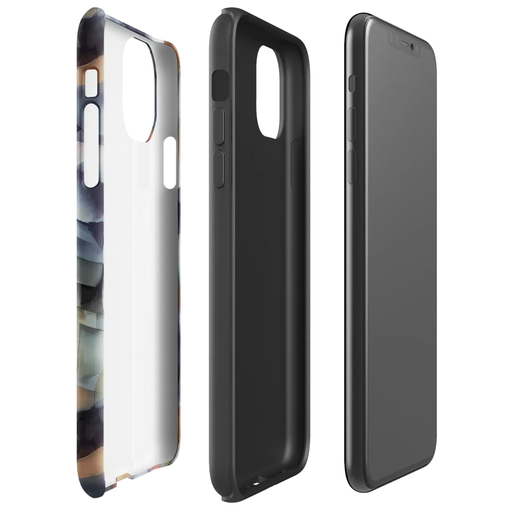 Slate Mosaic on Tough Case for iPhone® — Right