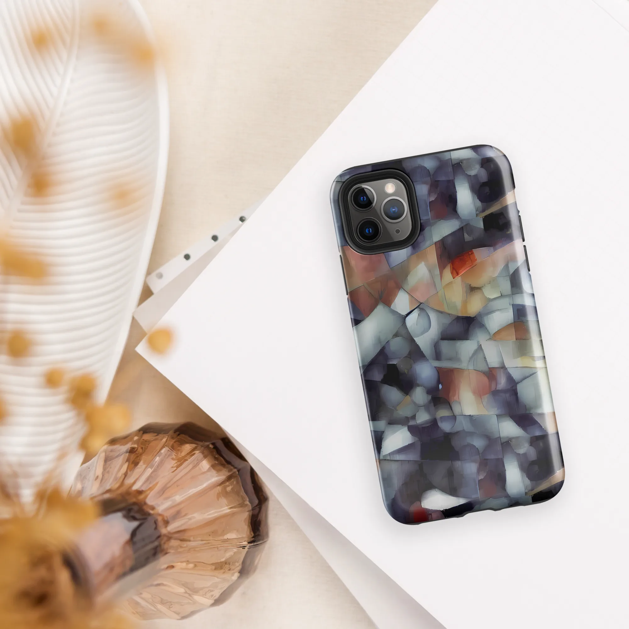 Slate Mosaic on Tough Case for iPhone® — Front