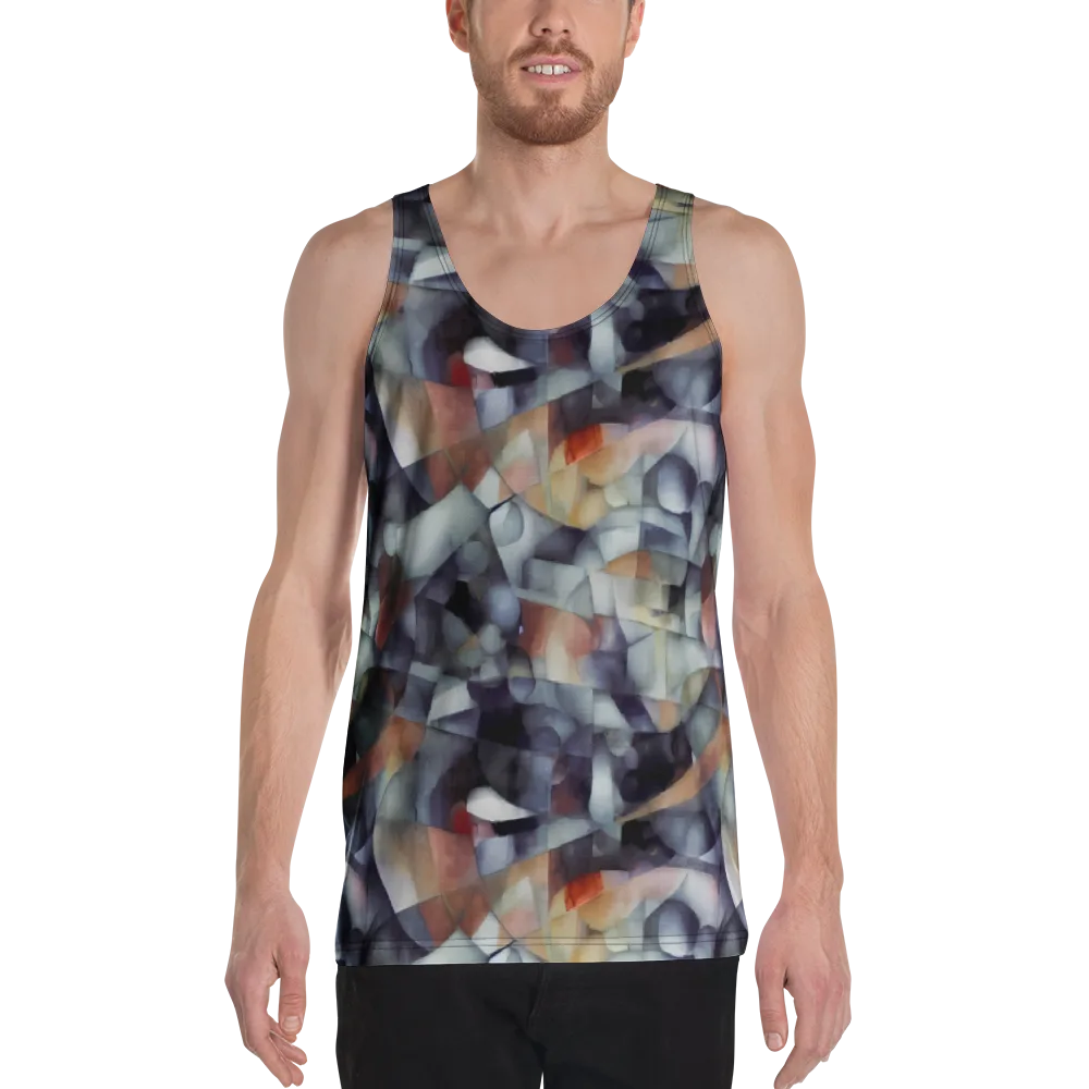 Slate Mosaic on Men's Tank Top — Front